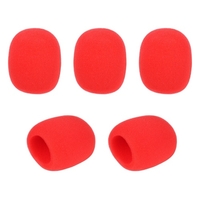 5pcs Microphones à main pour microphone pare-vent Couvre-mousse Mic