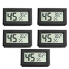 5pcs Mini LCD Numérique Température et Humidité Compteur Pet Reptile Thermomètre Sans Fil Hygromètre