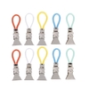 5pcs pinces à linge de thé clips métalliques suspendus en tissu