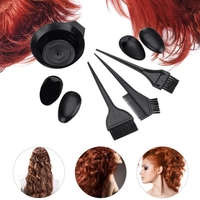 5Pcs Salon de coloration des cheveux Kit de coiffure DIY Ensemble d