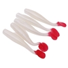 5pcs T queue ver doux leurres lumineux appâts pêche