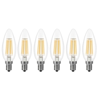 6 Packs 4W Ampoule LED E14 Ampoules LED Blanc Chaud 2700K Lampe LED Style Vintage