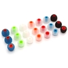 6 Paires 12 PCS 3.8mm Doux Silicone In-Ear Écouteurs Couvre Intra-auriculaires Conseils Écouteurs Embouts Eartips Double Couleur Coussinets d
