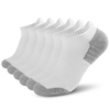 6 paires de chaussettes de sport à la cheville Chaussettes basses Chaussettes de course athlétiques Fitness en plein air Chaussettes respirantes à séchage rapide Chaussettes antidérapantes résistantes à l