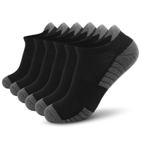 6 paires de chaussettes de sport à la cheville Chaussettes basses Chaussettes de course athlétiques Fitness en plein air Chaussettes respirantes à séchage rapide Chaussettes antidérapantes résistantes à l