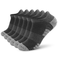 6 paires de chaussettes de sport à la cheville Chaussettes basses Chaussettes de course athlétiques Fitness en plein air Chaussettes respirantes à séchage rapide Chaussettes antidérapantes résistantes à l