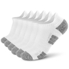6 paires de chaussettes de sport à la cheville Chaussettes basses Chaussettes de course athlétiques Fitness en plein air Chaussettes respirantes à séchage rapide Chaussettes antidérapantes résistantes à l
