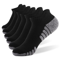 6 paires de chaussettes de sport chaussettes basses athlétiques en tricot épais chaussettes automne hiver fitness en plein air chaussettes respirantes à séchage rapide chaussettes chaudes résistantes à l