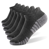 6 paires de chaussettes de sport chaussettes basses athlétiques en tricot épais chaussettes automne hiver fitness en plein air chaussettes respirantes à séchage rapide chaussettes chaudes résistantes à l
