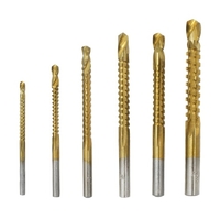 6 PCS Foret À Trépan Saw Foret Set Acier Haute Vitesse Menuiserie Multi-fonction Métal Expansion Poinçon Groove Sawtooth Set Professionnel & BRICOLAGE Utiliser Twist Drill Set