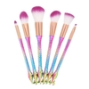 6 Pcs Maquillage Brosse Set Nylon Cheveux Cosmétiques Pinceaux Poudre Fondation Fard À Paupières Lèvres Brosse Maquillage Outils