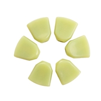 6 PCS Tuning Peg Caps Tuner Poli Clé Bouton Cap Chaîne Bouton Poignée avec Vis Rondelle Pièces pour Guitares Acoustiques et Électriques Vert