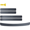 6 pcs Universal Car Bumper Guard plaque de porte autocollant encore autocollant anti-rayures en fibre de carbone pare-chocs protecteur garniture de voiture accessoires