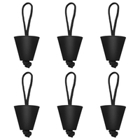 6 pièces / 8 pièces Kit de prise de Scupper Kayak universel bouchons de scupper en Silicone trous de vidange bouchon bonde avec lanière