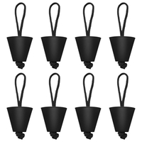 6 pièces / 8 pièces Kit de prise de Scupper Kayak universel bouchons de scupper en Silicone trous de vidange bouchon bonde avec lanière