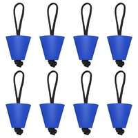 6 pièces / 8 pièces Kit de prise de Scupper Kayak universel bouchons de scupper en Silicone trous de vidange bouchon bonde avec lanière