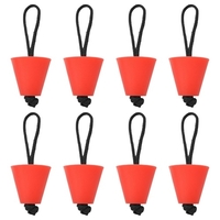 6 pièces / 8 pièces Kit de prise de Scupper Kayak universel bouchons de scupper en Silicone trous de vidange bouchon bonde avec lanière