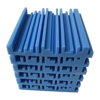 6 pièces 10 * 10 * 2 pouces panneaux de mousse acoustique de Studio haute densité isolation phonique mousse ignifuge
