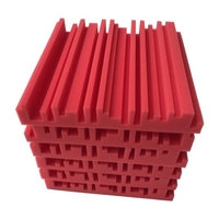 6 pièces 10 * 10 * 2 pouces panneaux de mousse acoustique de Studio haute densité isolation phonique mousse ignifuge