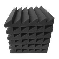 6 pièces 12 * 12 * 2 pouces panneaux de mousse acoustique de Studio haute densité isolation phonique mousse ignifuge
