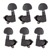 6 pièces (3L3R) piquets de réglage de guitare fermés accordeurs de cordes têtes de machine boutons touches de réglage pour guitare acoustique / électrique folklorique