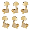 6 pièces (3L3R) piquets de réglage de guitare fermés accordeurs de cordes têtes de machine boutons touches de réglage pour guitare acoustique / électrique folklorique