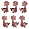 6 pièces (3L3R) piquets de réglage de guitare fermés accordeurs de cordes têtes de machine boutons touches de réglage pour guitare acoustique / électrique folklorique