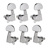 6 pièces (3L3R) piquets de réglage de guitare fermés accordeurs de cordes têtes de machine boutons touches de réglage pour guitare acoustique / électrique folklorique