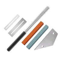 6 pièces guitare luthier trousse à outils frette couronnement fichier habillage Rocker touche garde meule pierre