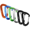 6 pièces mousqueton 12KN mousqueton robuste pour hamacs Camping randonnée