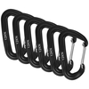 6 pièces mousqueton 12KN mousqueton robuste pour hamacs Camping randonnée