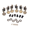 6 pièces pleine fermée ronde guitare accordeur piquets tuning tête de machine 3 gauche 3 droite