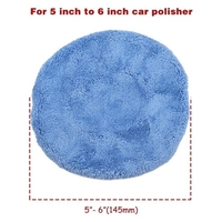 6 pièces tampons de polissage tampons de polissage de voiture de 5-6 pouces pour le polissage de polissage de tampon de voiture