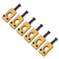 6 pièces Vintage en laiton guitare pont cordes selles guitares électriques accessoires