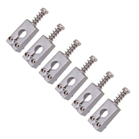 6 pièces Vintage en laiton guitare pont cordes selles guitares électriques accessoires