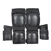 6 pièces/ensemble 2 protège-poignets + 2 coudières + 2 genouillères épaississent la résistance aux chocs de la coque Sports de plein air Protection complète