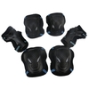 6 pièces/ensemble 2 protège-poignets + 2 coudières + 2 genouillères réglables,  respirante,  résistance aux chocs,  protection complète pour adultes Sports de plein air
