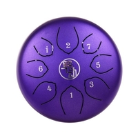 6 pouces acier langue tambour tambour Handpan tambour 8-notes C-Key Percussion Instrument avec maillets tambour sac chiffon d