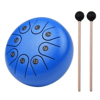 6 pouces Mini 8 Tons Tambour De Langue En Acier G Key Percussion Instrument Main Pan Tambour