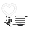 6 pouces RGB Video Light en forme de coeur LED Fill Light Clip-on Laptop Conference Lighting Dimmable Alimenté par USB pour la diffusion en direct Vidéo en ligne Selfie Maquillage Vlog