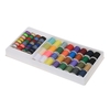 60 pcs / set Couleurs mélangées fil à coudre Set Bobines métalliques + bobines de fil pour Brother Janome Kenmore Singer Ménage machines à coudre électriques