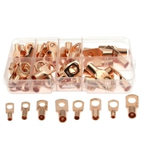 60 pièces/boîte SC bornes nues cosse joint r-ing connecteurs de fil sertissage de câble avec boîte de rangement assortie Portable
