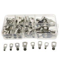 60 pièces/boîte SC bornes nues cosse joint r-ing connecteurs de fil sertissage de câble avec boîte de rangement assortie Portable