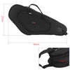 600D épaissir rembourré étanche Saxophone Alto Sax sac affaire 15mm mousse Hard bord Double zip avec bandoulière réglable poche