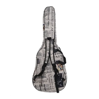 600D Étanche Oxford Tissu Journal Style Double Cousu Rembourré Bretelles Gig Bag Guitare Cas de Transport pour 40 Pouces Acoustique Classique Folk Guitare