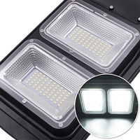 60W lampadaire à énergie solaire avec télécommande 6000lumens 120 LED s contrôle de synchronisation capteur de mouvement lampe de route IP67 étanche pour les routes cour jardin