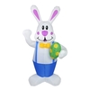 6, 23FT LED Pâques agitant le lapin gonflable allumé gonflable de Pâques