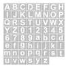 62pcs pochoirs de lettres et de chiffres de 4 pouces réutilisables