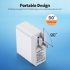 63W PD + QC3.0 Chargeur rapide à double port Portable Type-C + Tête de charge USB avec écran d