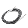 6.6ft / 2m 6, 35 mm mâle Mono 6, 35 mm Mono mâle Câble fil cordon pour guitare basse Instrument